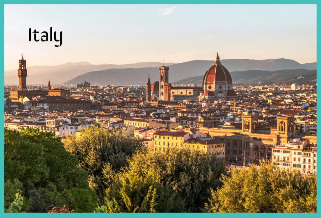 Stunning Sunset View of Florence Italy