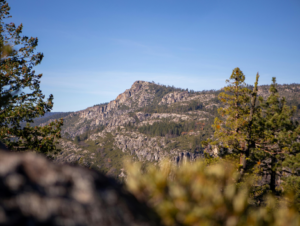 Scenic Mountain View in California Wilderness